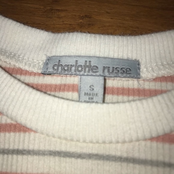 Striped long sleeved crop top - Picture 3 of 3